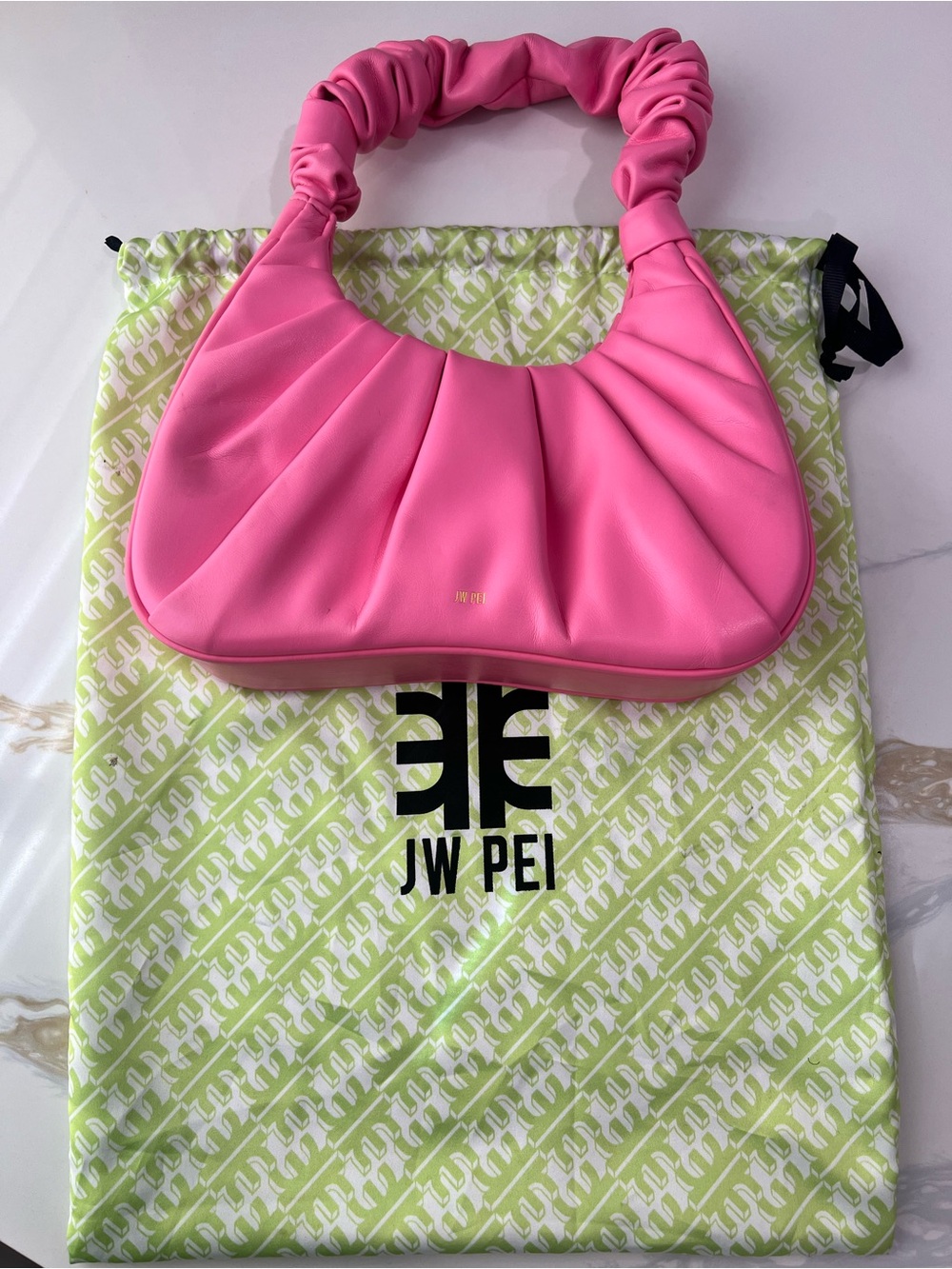JW PEI Gabbi Ruched Hobo Handbag - Pink